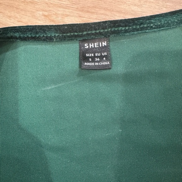 SHEIN Green Velvet Body-con dress - Picture 4 of 4